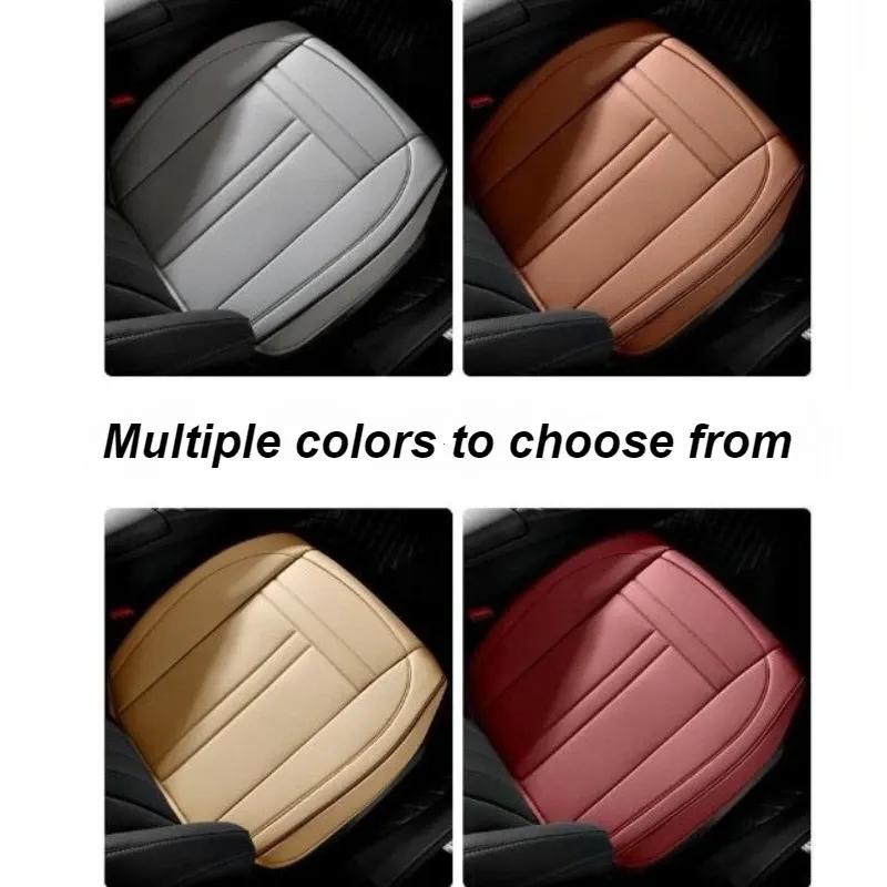 Nappa Leather Car Seat Cover Anti-Slip and Full Wrap Driver Four Season Universal Fit Most Car SUV Car Accessories 1PCS