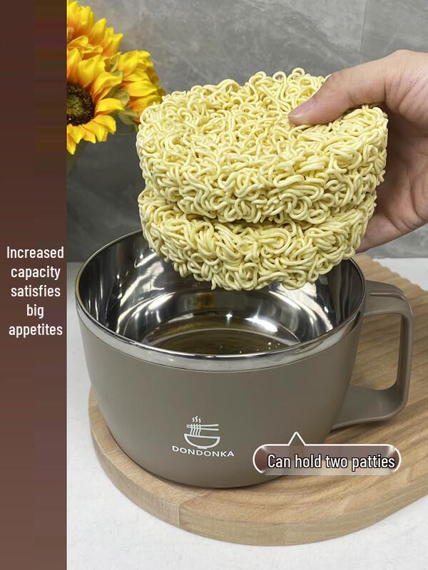 Japanese Style 304 Stainless Steel Instant Noodle Bowl