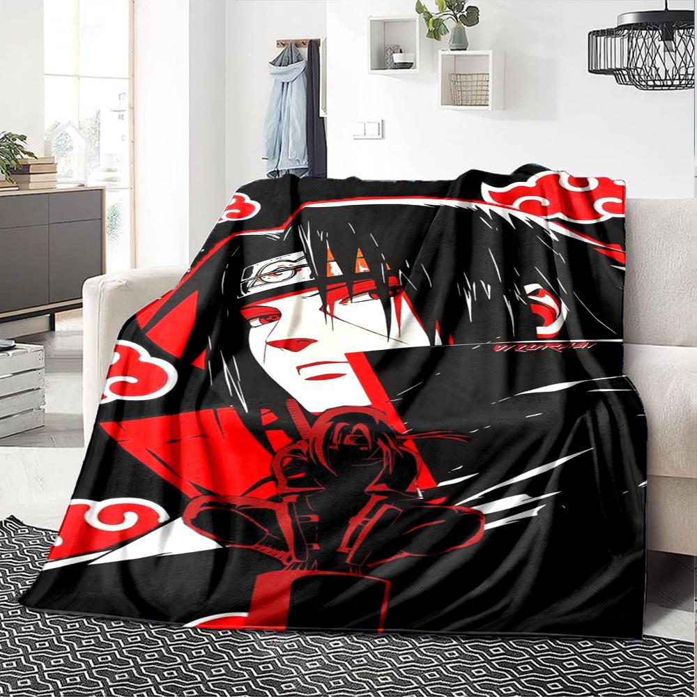 Naruto Blanket Comfortable Great for Sofa Bed Livingroom Four Seasons Universal Modern Gifts For Family Or Friends