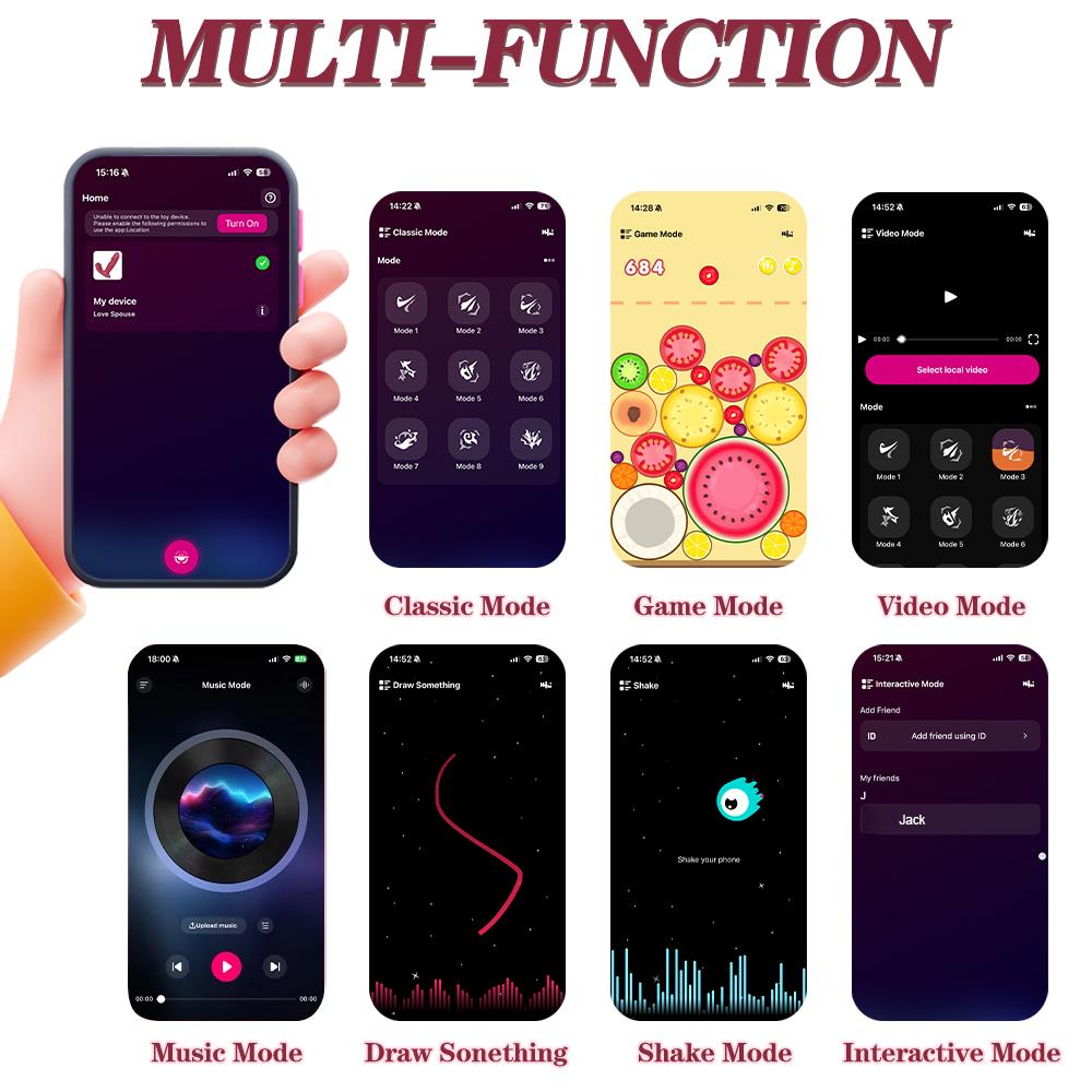 APP Control Vagina G-Spot Vibrator for Women Clit Sucker Wearable Panties Vibrator Clitoris Stimulator Sex Toy for Couples Game Insert Vibrating Egg