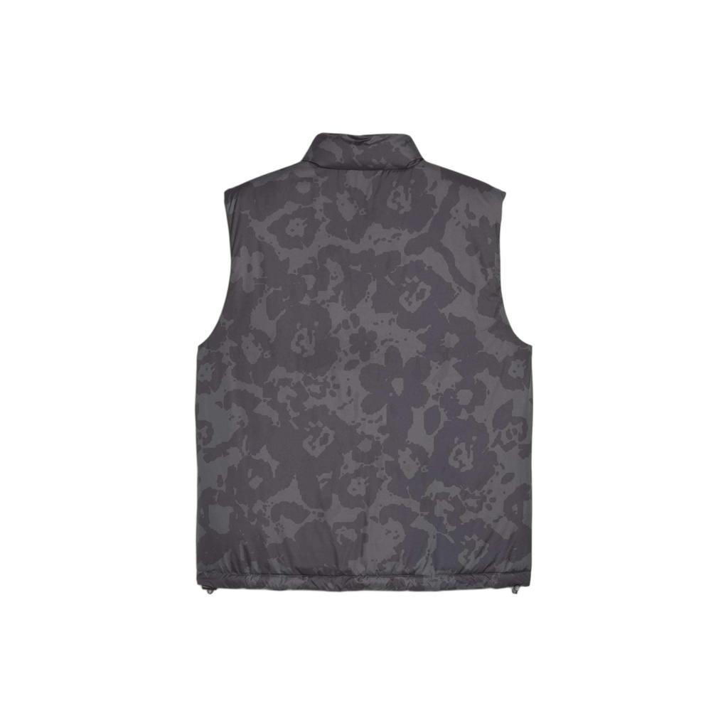 Puma X Perks And Mini Collaboration Stand Collar Loose Fit Zipper Design Sleeveless Vest Unisex Vests Gray 624068-01