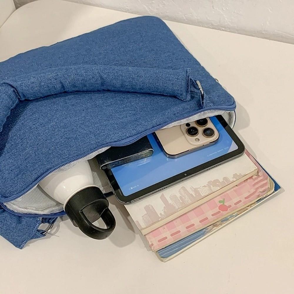 14 Inches Laptop Bag Bowknot Embroidered Computer Handbag Modern Computer Bag  Daily Commute