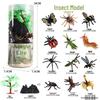 Wild Jungle Animal Models: Mini Pig, Deer, Fox, Squirrel, Elk & Raccoon Toys