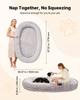 VEVOR Human Dog Bed, 67.32 x 39.37 x 9.4 inch Orthopedic Memory Foam Human Sized Dog Bed, Humans Pet Beds with Side Pocket, Handle & Zipper