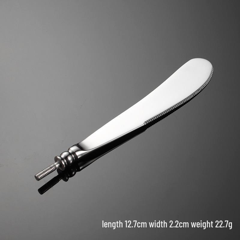 304 Stainless Steel Western Cutlery Set – Knife, Fork, Spoon, Handle with Round Bead Spoon Head.