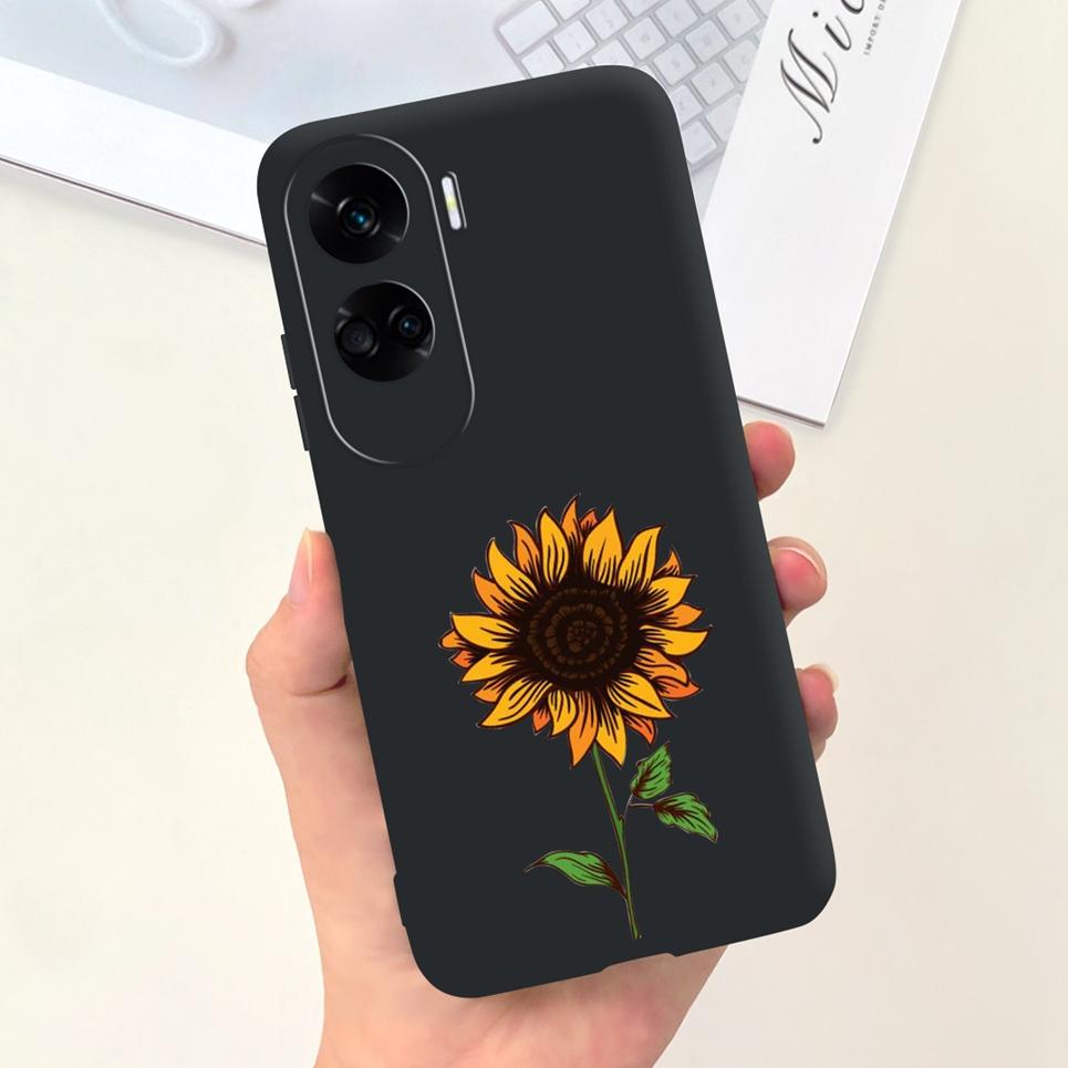Case For Honor 90 Lite Honor X50i Cover Shockproof Back Coque Women Fashion Flower Butterfly Capas for Huawei Honor90 Lite Cover