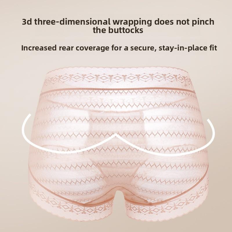 Ladies Summer New Style Pure Sexy Lace Antibacterial Breathable High Waist Triangle Briefs