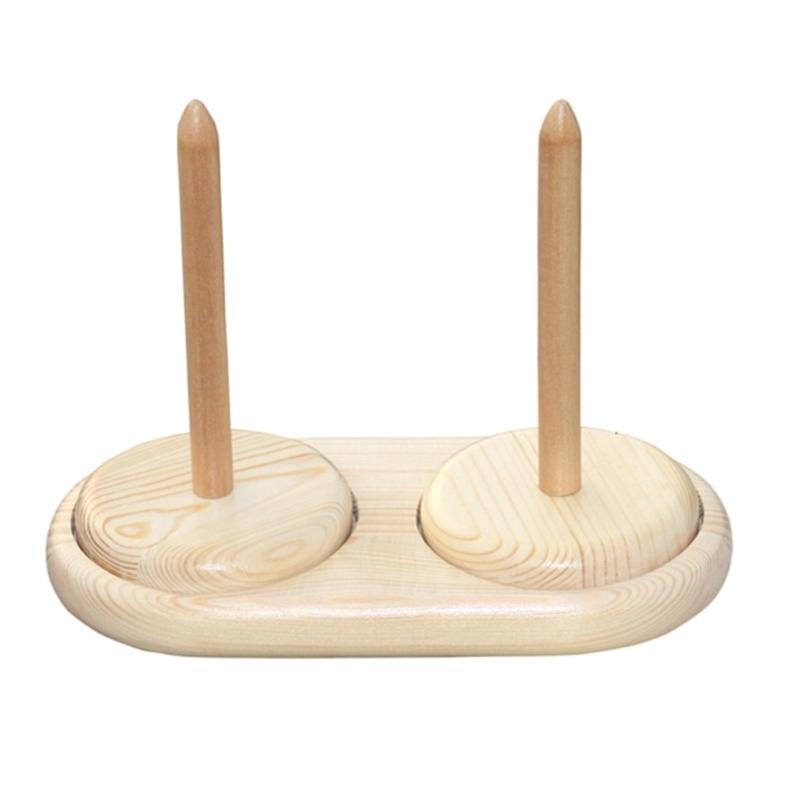 Drehbarer Holzgarnhalter für Strick- und Häkelprojekte Leichtgewichtiger, tragbarer Holzgarnspender Garnspulenständer