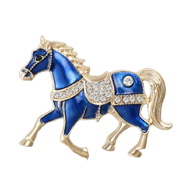Sturdy Alloy Horse Pin Versatile Accessory for Scarf or Bag Embellishment