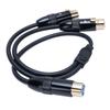 XLR Y Splitter Cable 3 Pin Double XLR Female to Female Balanced Microphone Adapter Cable for Mixer 0