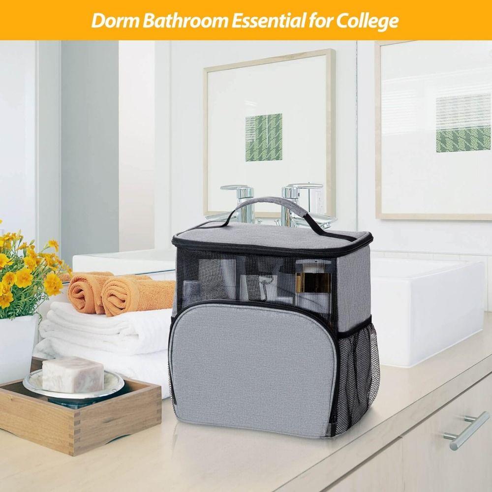 Portable Foldable Mesh Tote Quick Dry Hanging Shower Organizer Perfect Shower Bag  Gym