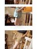 Women's High Waist Cotton Casual Korean Style Wide Leg Shorts - Trendy Summer Sports Hot Pants