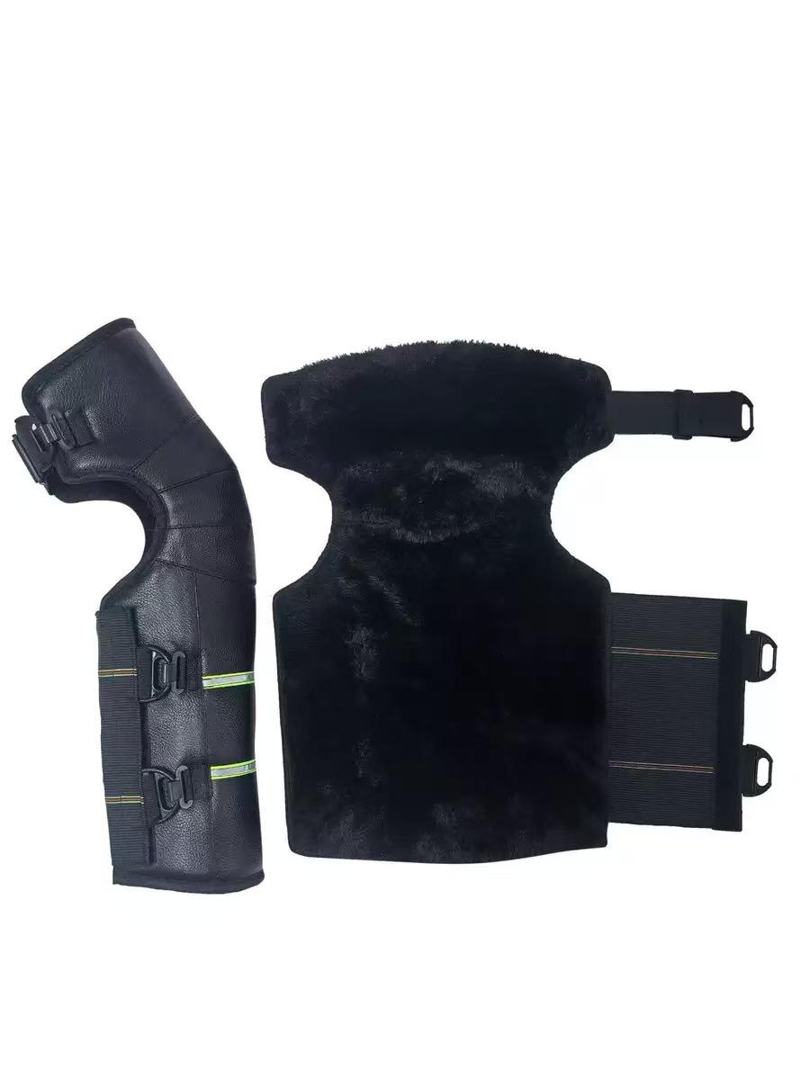 

Арктичний Оксамит Вітрозахисні Наколінники для Зимової Їзди - Товсті, Морозостійкі Гетри для Чоловіків та Жінок One Size