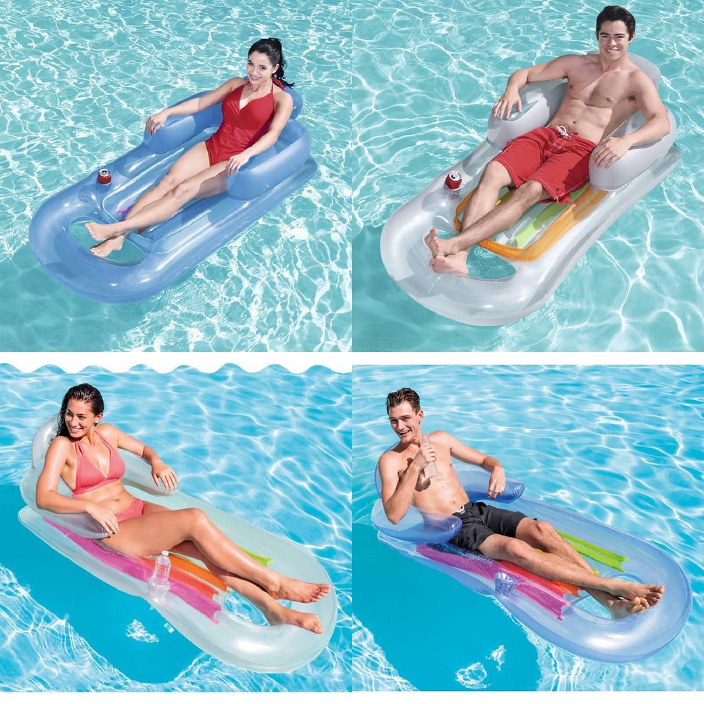Inflatable Water Float With Pvc Material For Beach And Pool Relaxing And Sunbathing