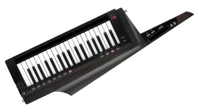 Sintetizzatore Keytar Tastiera da Palco Alimentata a Batteria 2BK Nero Traslucido RK-100S