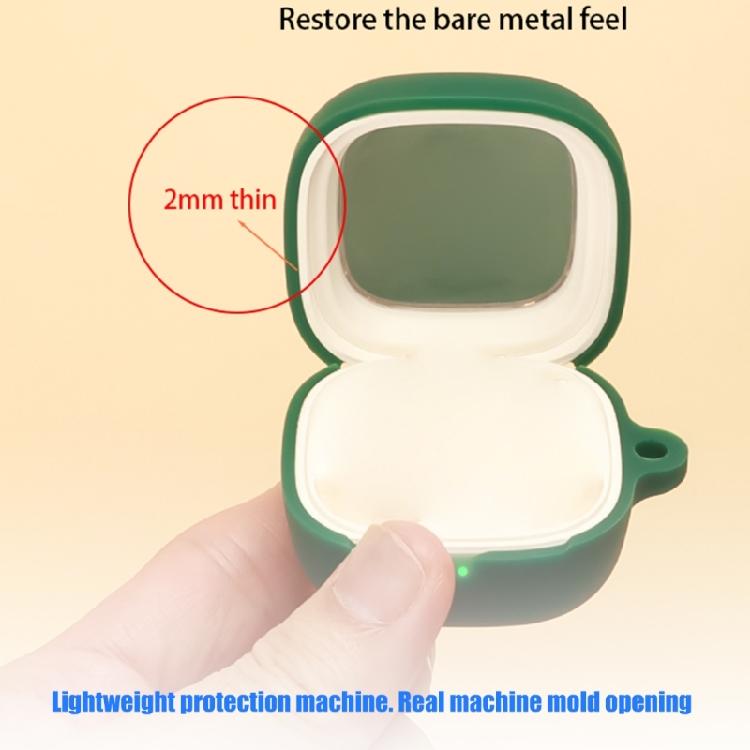 Front Opening Earbud Case Cover for WM02S Charging Case, Soft Silicone Sleeve with Side Carry Point for Storage