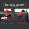 ABS Red Inner Door Handle Frame Cover Trim For Fiat 500 2010-