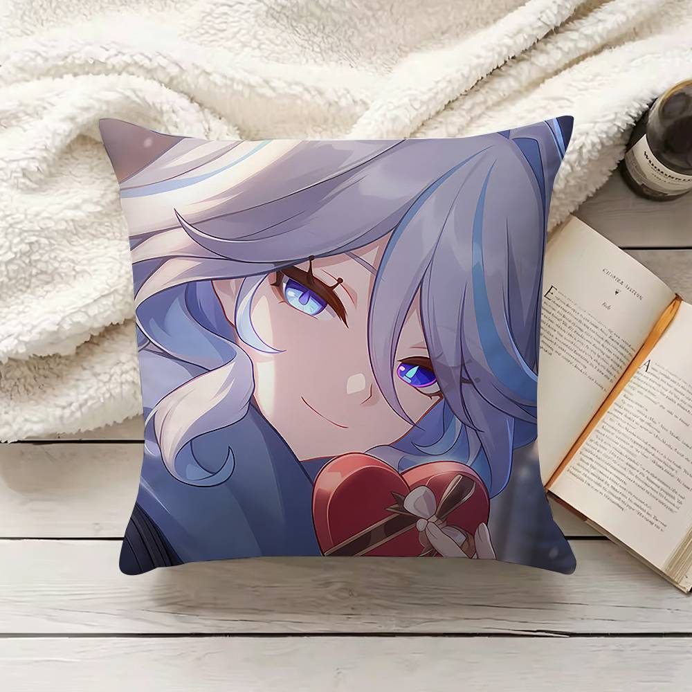 FFurina Genshin Impact Various Sizes Square Pillow Case For Car Home Bedchamber Decor