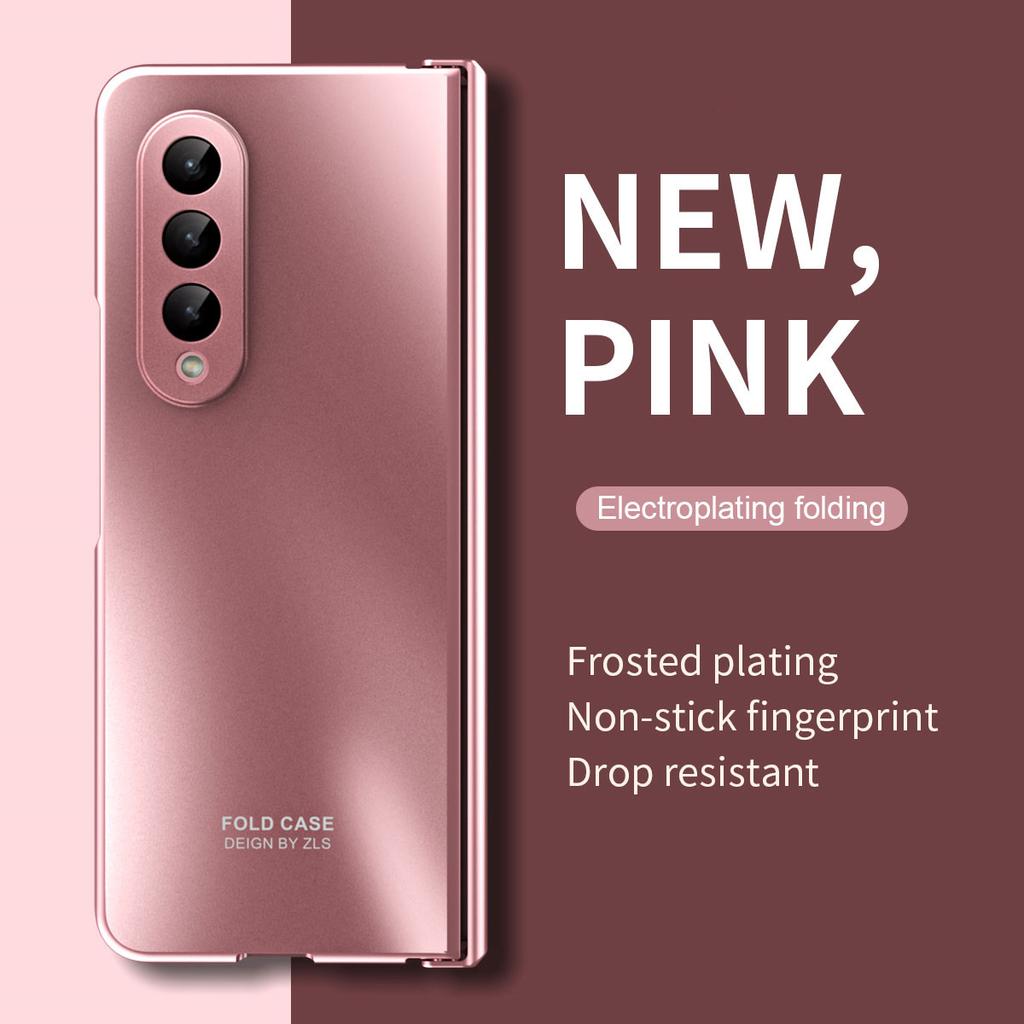 For samsung z fold3 Anti-Knock Plating Bag Folding Veske for Samsung Galaxy Z Fold 3 Fold3 telefontilbehør deksel