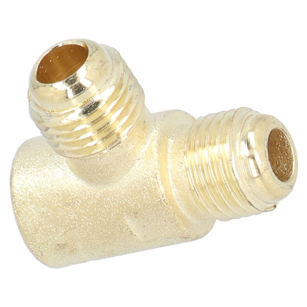 2Pcs Tee Adapter Oil Free Machine Check Valve Threaded Pipe Connector for 550W Air Compressor