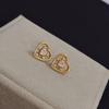 Love Herat Diamond Stud Earrings High-quality Jewelry Gifts for Daily Wear, Allergy Free, Gift Options for Ladies and Girls