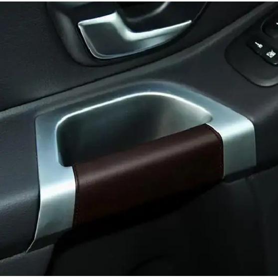 For  Volvo XC90 Door Handle New Microfiber Leather Cover Door Inner Handle Protective Cover Car Interior 4pcs/ Set