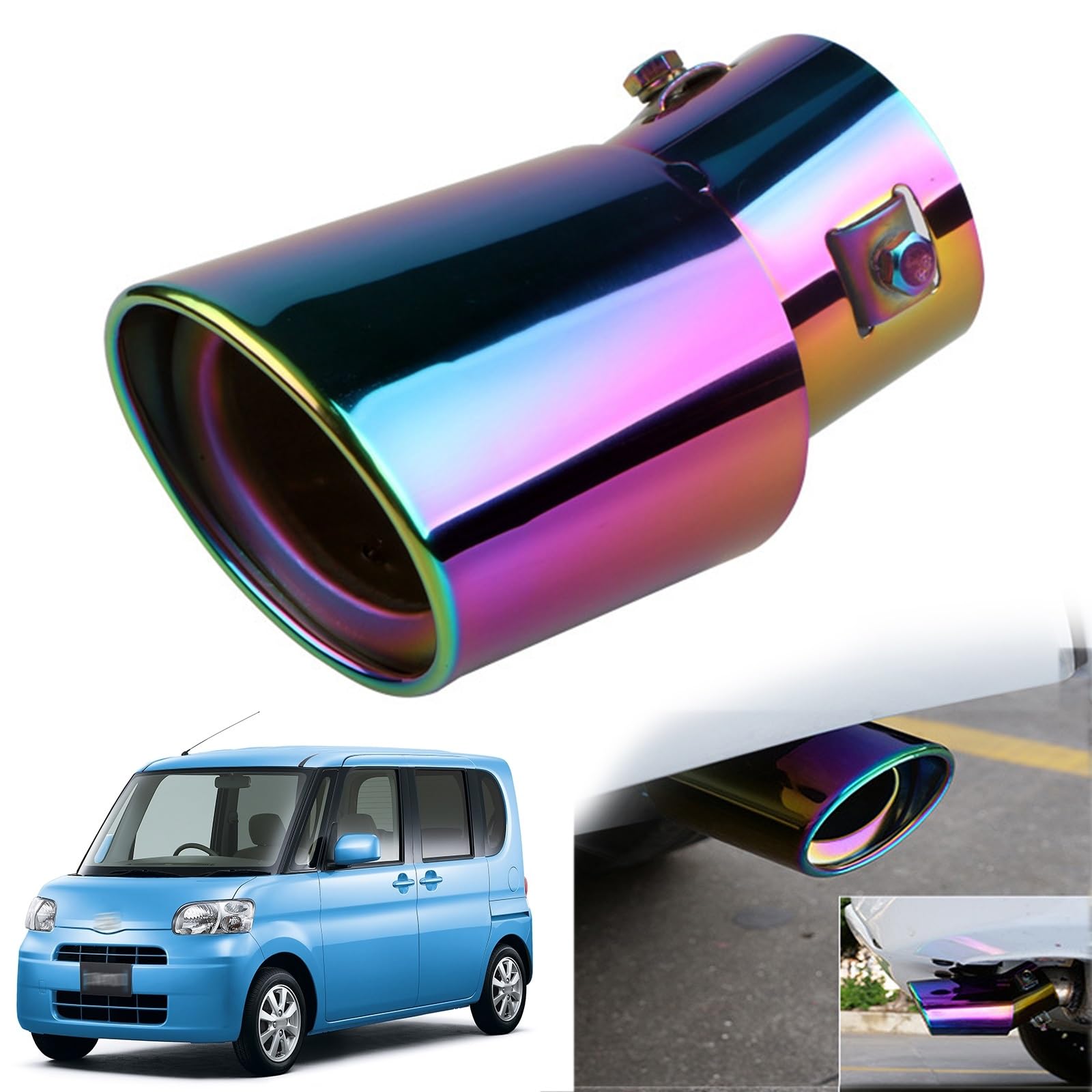 Daihatsu Tanto L375S/L385S Эксклюзивный наконечник глушителя Автомобильная выхлопная труба Кастомный выхлоп song