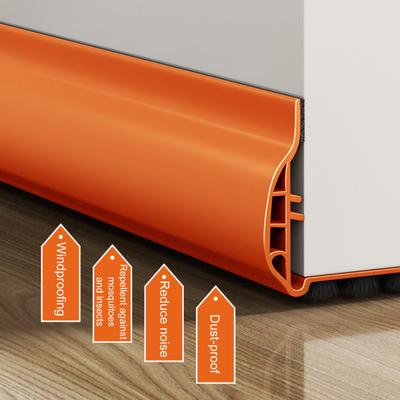 Striscia Sigillante per Fondo Porta 93CM con Spazzola Sottoporta Weather Stripping Leggera