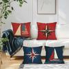 Navigation Compass Cushion Pillowcase Printed Polyester 45x45cm Throw Pillowcover Decorative Sofa Cushion Pillowslip Home Decor