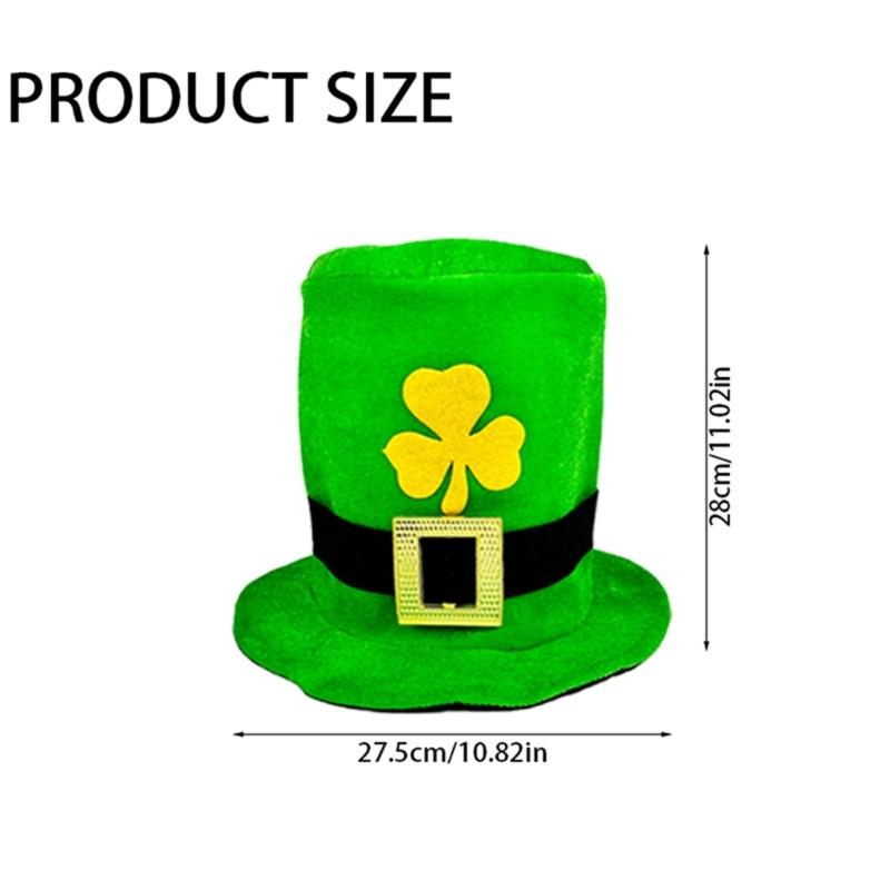 Multifunctional Parties and Event Comfortable Patricks Day Tops Hat and Beard Set Fashion Accessory Party Supplies