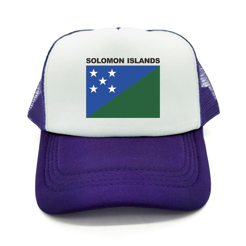 Șapcă de camioner din Insulele Solomon Pălărie de vară unisex cu drapel de țară rece Șepci de baseball Șepci de plasă unisex în aer liber