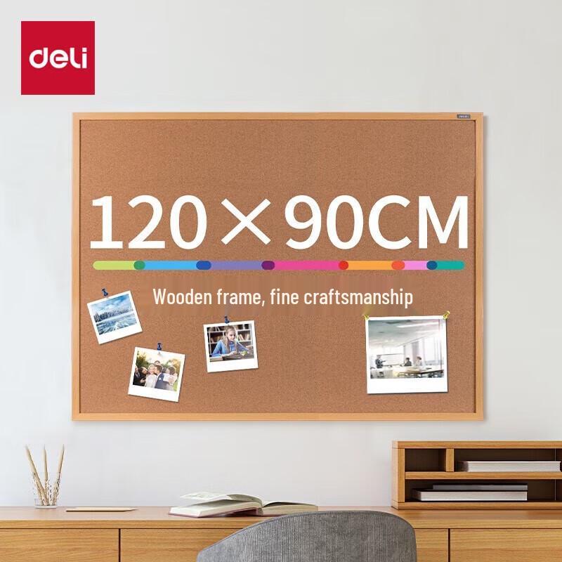 Deli 90x120cm Cork Message Board