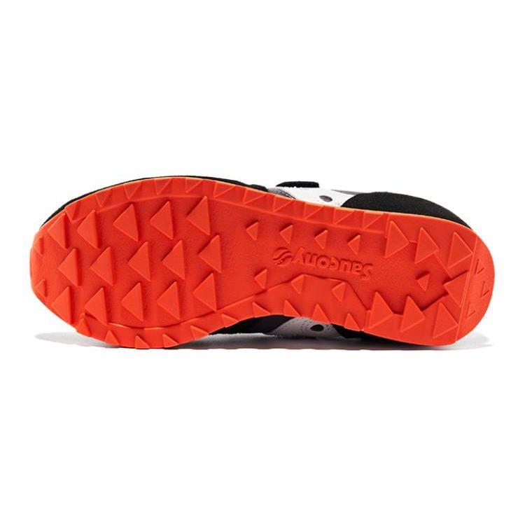 Saucony Jazz Double HL Fabric Comfortable Durable Low Top Kids Running Shoes Kids running shoes Black Gray Orange SK265142