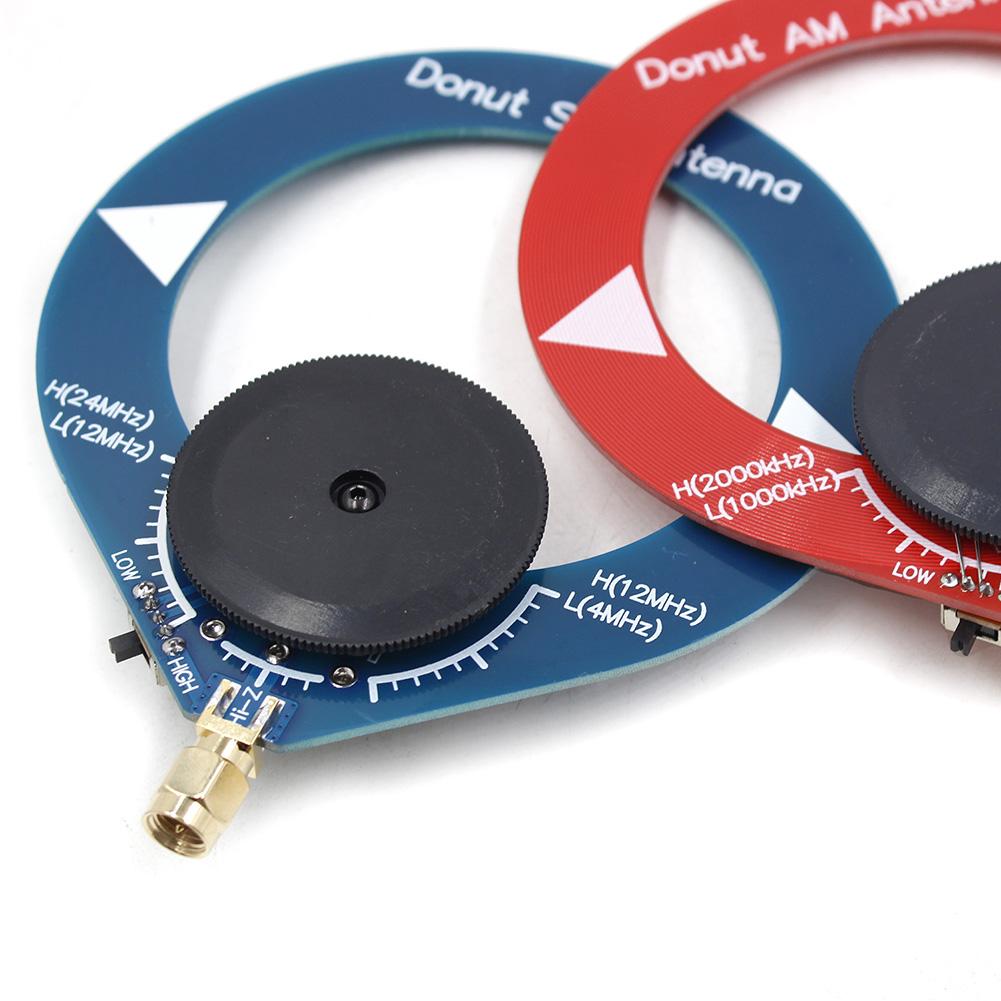 Loop Antenna 4MHz-24MHz 500kHz-2000kHz Small Donut Antenna No Burrs Doughnut Medium Short Wave Antenna Easy To Install for Radio