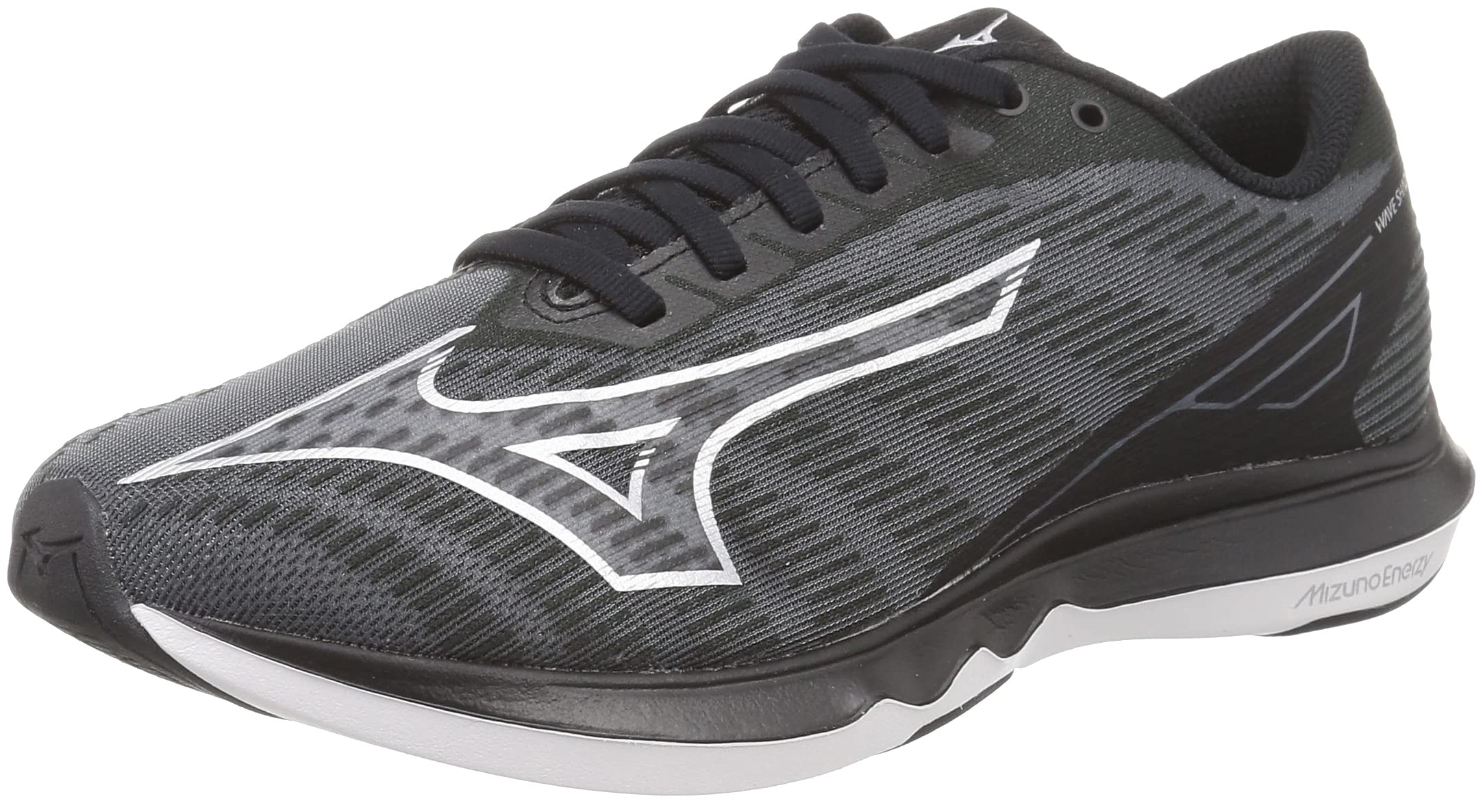 

Mizuno Wave Shadow 5 Running Shoes, Lightweight, Dark Gray/Silver/Black, Size 26.5 cm, 3E, for Jogging, Marathons, Sports, and Training