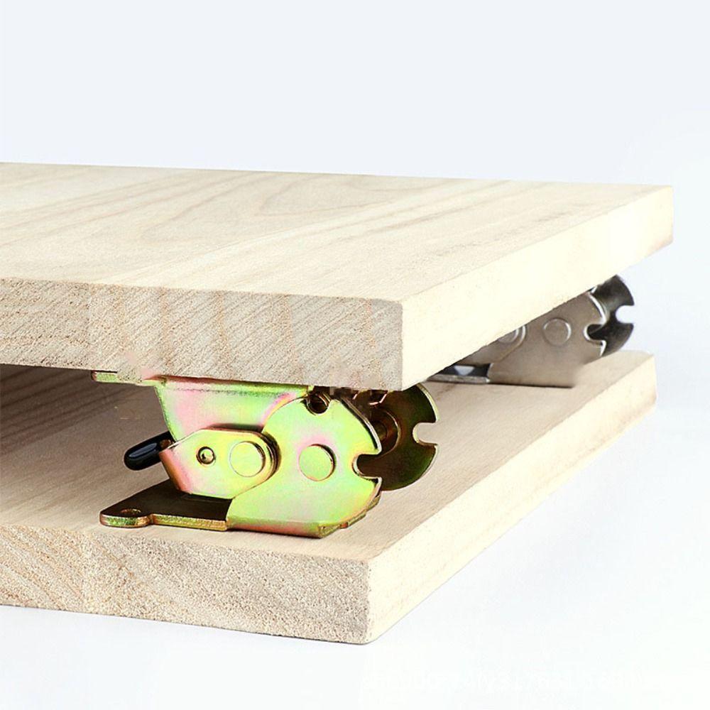 180 Degree Foldable Industrial Locking Hinges High Load Capacity With Screws Self Lock Hinges Invisible Folding Iron Material