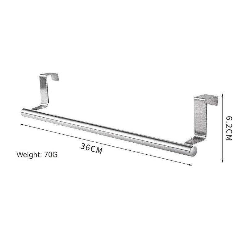 1PCS Stainless Steel Silver/Black Bathroom Hardware Set Towel Rack Toilet Paper Holder Towel Bar Hook Bathroom Accessories