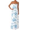 Women's Off-the-shoulder Sexy Silky Floral Print Long Dress Dress