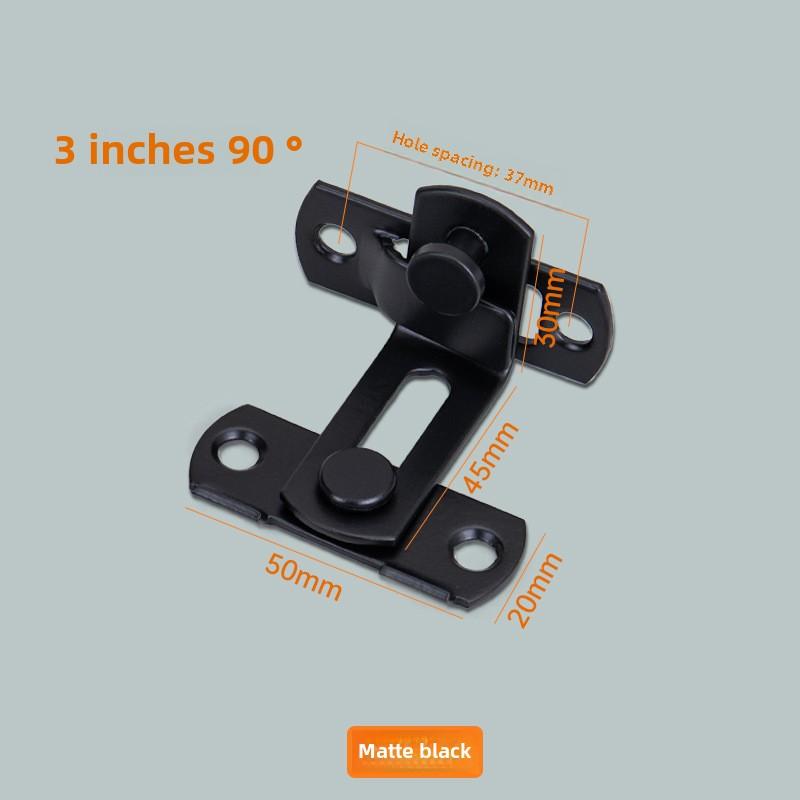 Commercial Grade Stainless Steel Sliding Barn Door Lock - 180 Degree Flip, Uncharged, Durable for Pet