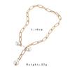 Women's Necklace All-match Adjustable Pearl Brooch Style Pendant Necklace