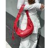 Wide-shoulder Strap Crossbody Bag Dumpling Bag Soft Skin Commuter Underarm Single-shoulder Bag