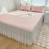 3D Bean Ice Silk Cool Massage Mat - Summer Bed Sheet & Skirt Style for Relaxation and Comfort