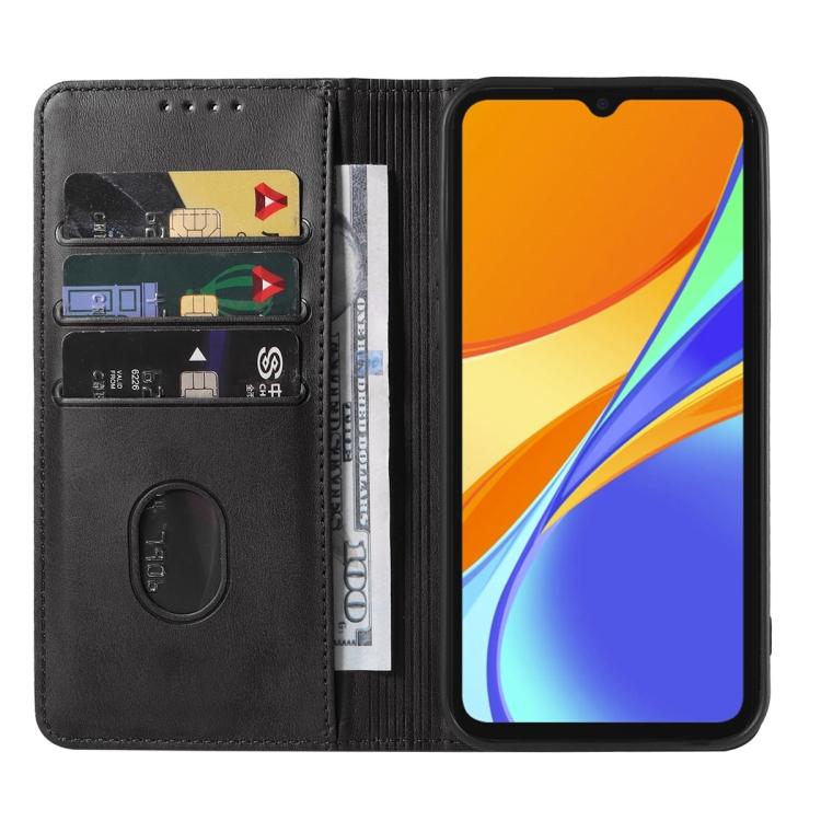 For Xiaomi Redmi 9C NFC Magnetic Closure Leather Phone Case