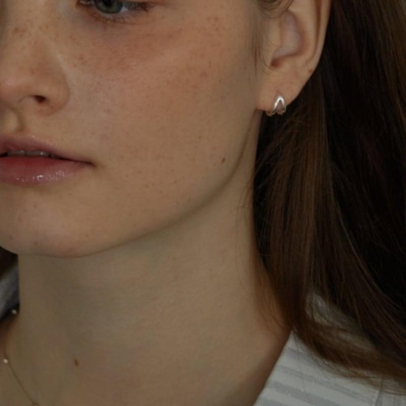 MERCURY [silver 925] Double Hoop Earring