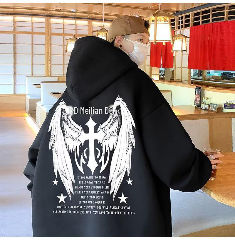 2024 Men's Heavyweight Hooded Sweatshirt - High Quality Loose Fit, Plus Size, Autumn/Winter Collection