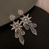 Hollow Out Earrings for Women 2024 Temperament Fringe Exaggerate Drop Earring Long Personality Wedding Zircon Girl Gift