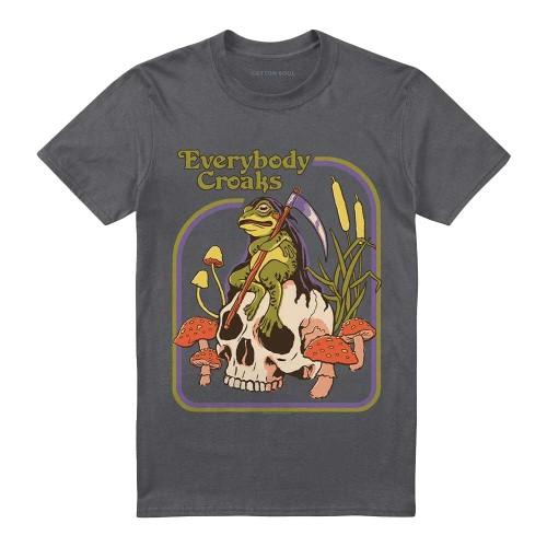 Steven Rhodes Unisex Erwachsenen Everybody Croaks T-Shirt