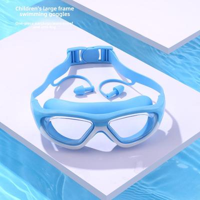 Gafas de Natación HD Impermeables Anti-Vaho de Montura Grande para Niños y Niñas