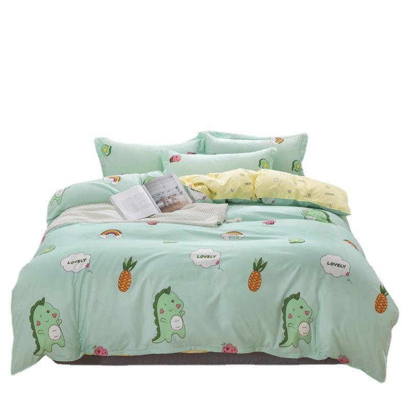 Aloe Cotton Blend Bedding Set Striped Sheet Style Modern Simple 1.2m/1.5m/1.8m/2.0m/2.2m Beds Home Bedroom Decor