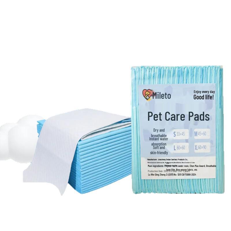 Thick Disposable Pet Pee Pads for Dogs & Cats - Highly Absorbent